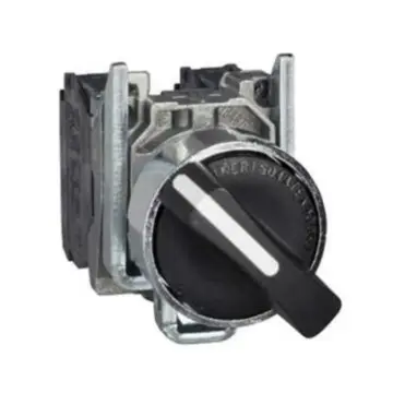 Schneider Electric selector switch, XB4BD53, 3-position auto-reset 2NO (ZB4BZ103+ZB4BD5)