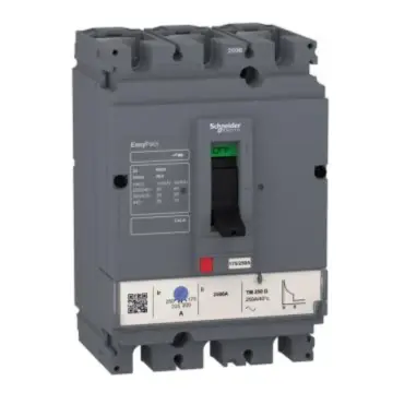 Schneider Electric Fixed Molded Case Circuit Breaker 25KA, LV525303 CVS250B TM250D 3P3D