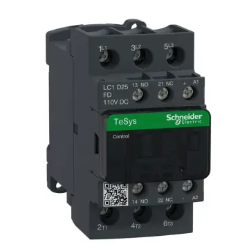 LC1D25FD Schneider contactor LC1D25FDC 3P 110VDC