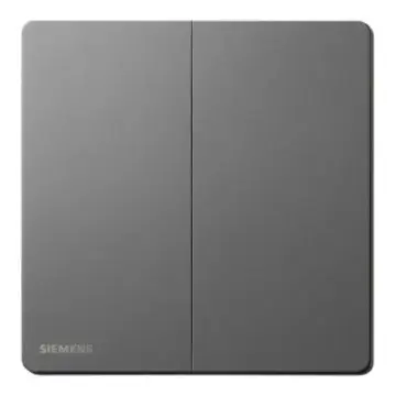 SIEMENS 16AX 2-position single-pole switch, 5TA31223NC05, dark gray-silver, from the Huichen Acus series.