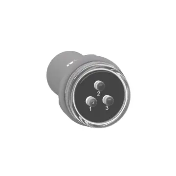 XB5EV57L4 Monolithic pilot light 3 phases 3 LED white 400V AC
