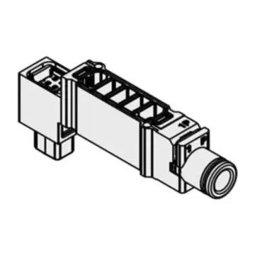SMC individual EXH partition, SY30M-39-1A-C6, suitable for SY3000 series, pipe diameter Φ6.