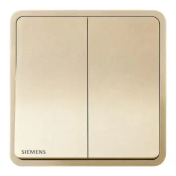 SIEMENS 16AX 2-position single-pole switch, 5TA11213NC03 Sunrise Gold Zita Series
