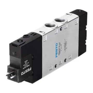 Festo 2-position 5-way single-electro-controlled solenoid valve, CPE18-M1H-5L-1/4, 163142