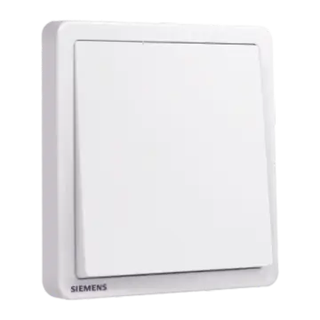 SIEMENS 10AX Single-pole single-throw switch, 5TA14113NC01, Elegant White, Adela Series