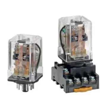 OMRON Miniature Power Relay with Base, MK2KP AC220+PF113A
