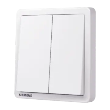 SIEMENS 10AX 2-position single-pole switch, 5TA14213NC01, elegant white, Adela series.