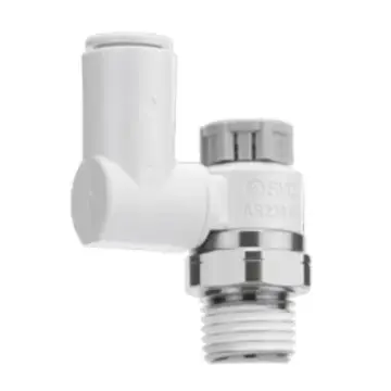SMC universal speed control valve, AS2301F-01-23SA, exhaust throttling valve with sealant.