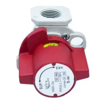 SMC 3-way manual valve, VHS30-02A with lock hole for residual pressure release.