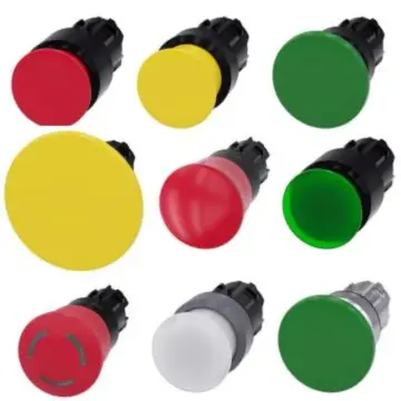 SIEMENS 3SU mushroom-shaped push-pull switch with indicator light, 3SU1051-1BD40-0AA0 3SU10511BD400AA0