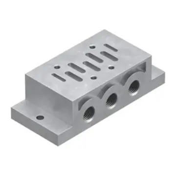 Festo solenoid valve accessory, NAS-1/4-1A-ISO, 9484 single base