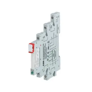 ABB CR-S Ultra-Thin Intermediate Relay Assembly (Relay + Base + Identification Plate), 10152442 CR-S024VADC1CRZ