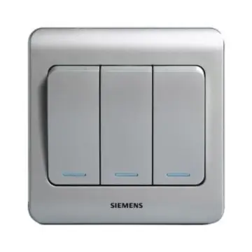 SIEMENS 3-position 2-control large rocker switch (with fluorescent indicator), 5TA01191CC122