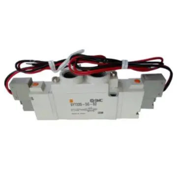 SMC SY9000 series direct-pipe single-unit solenoid valve, SY9320-4GD-03 3-position 5-way center-sealed type