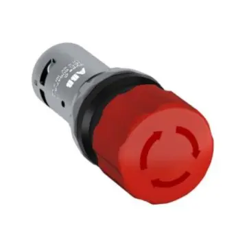 ABB CE Series Compact Rotary Reset Emergency Stop Button, 10037220 CE3T-10R-11