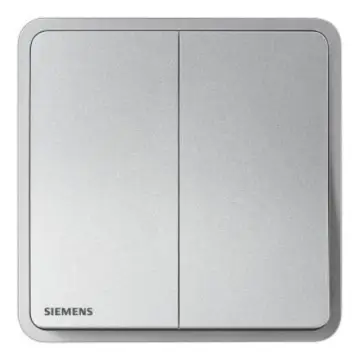 SIEMENS 16AX 2-position single-pole switch, 5TA11213NC02 Starry Silver, Zita Series