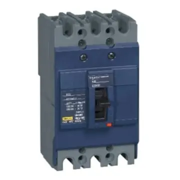 Schneider Electric molded case circuit breaker, EZD100E3080N, fixed 3-pole