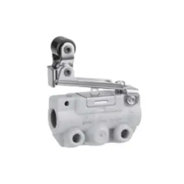 SMC mechanically controlled valve, VM121-01-02A, side piping, one-way roller lever type, two-position two-way, R1/8
