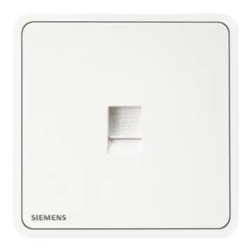 SIEMENS Single-Person Telephone Socket, 5UH11613NC01, Chenxi White, Ruiyi Zita Series
