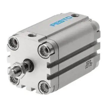 Festo compact cylinder, ADVU-100-10-A-P-A, 156663, double-acting basic type, internal thread on piston rod end.