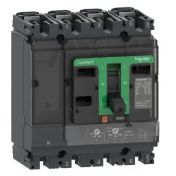 Schneider Electric NSX molded case circuit breaker, C25N4TM250 NSX250N 50kA AC 4P4D 250A TMD