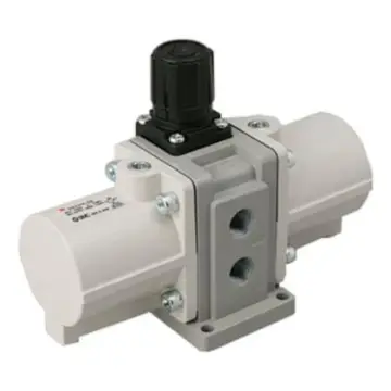 SMC VBA-A booster valve, VBA10A-02 manual operation type, connection Rc1/4"