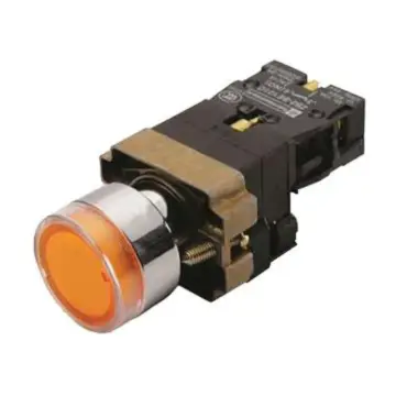Schneider XB2 illuminated push button, XB2BW35M1C 220VAC (ZB2BWM51C+ZB2BW35C)