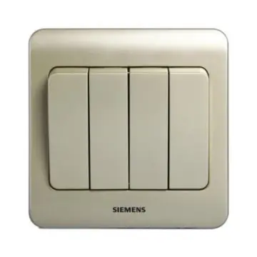 SIEMENS 4-position double-control large rocker switch (no fluorescent indicator), 5TA02461CC133