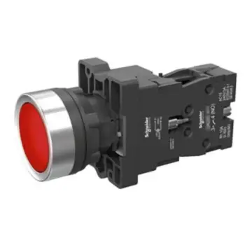 Schneider Electric Flat-Top Illuminated Button, XA2EW34B2 24VAC/DC, Red, 1NC