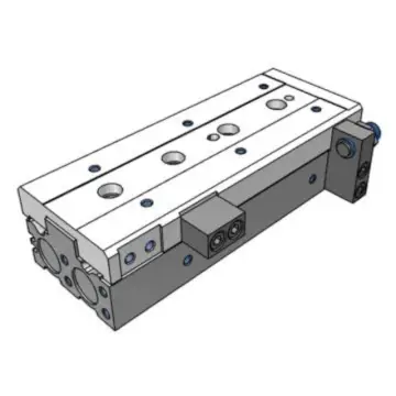 SMC slide cylinder, MXS16-30AS twin-cylinder type, adjustable front end stroke.