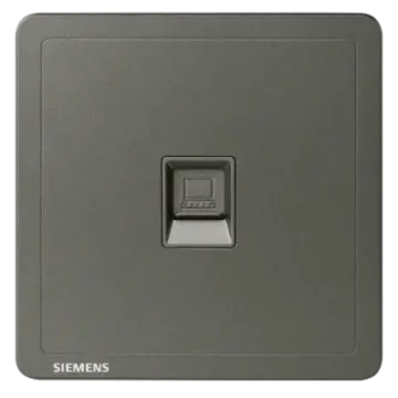 SIEMENS CAT5E 5UH14623NC06 Single-unit computer socket, Smoky Gold, Adela Series