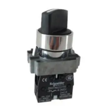 Schneider Electric Standard Handle Selector Switch, XB5AD21C 2-position 1NO (ZB5AD2C+ZB5AZ101C)