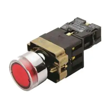 Schneider XB2 illuminated push button, XB2BW34B1C 24VDC (ZB2BWB41C+ZB2BW34C)