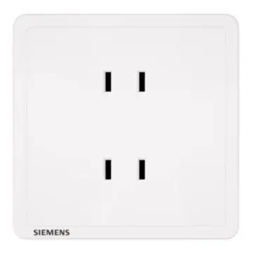 SIEMENS 10A Dual Two-Pole Socket, 5UB14123NC012P, Elegant White, Adela Series
