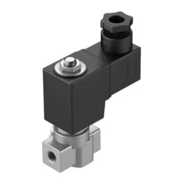 Festo 2-position 2-way solenoid valve, 1491852, normally closed, mechanically reset.