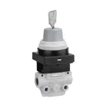 SMC mechanically controlled valve, VM132-M5-36A, lockable (2-position), bottom piping, 2-position 3-way, M5