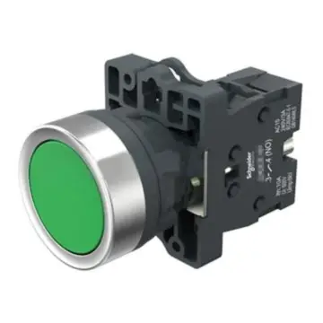 Schneider Electric Flat-Top Self-Locking Button, XA2EH031 Green 1NO