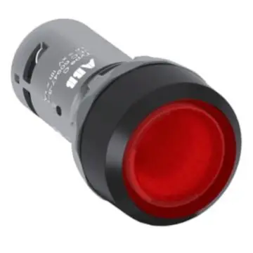 ABB CP series flat-top button with illuminated plastic ring, CP1-13R-01 10103856