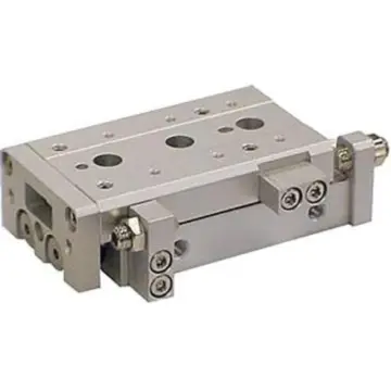 SMC slide cylinder, MXS12L-50BS symmetrical type, with forward end damper.