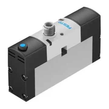 Festo 2-position 5-way solenoid valve, VSVA-B-M52-AH-A1-1R5L, 534555 plate valve, single solenoid control.