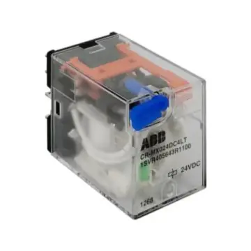 ABB CR-MX Plug-in Intermediate Relay (with Test Button), 10229012 CR-MX230AC4LT