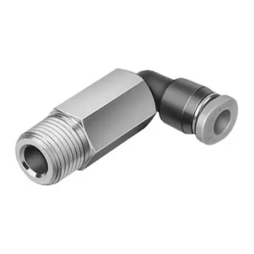 Festo Miniature External Thread Quick-Connect Elbow, QSMLL-1/8-4, 153340 with External Hex Socket