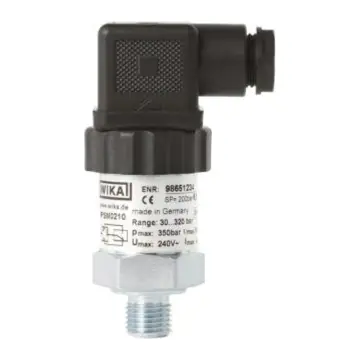 WIKA OEM compact pressure switch, PSM02 model, settable hysteresis, 0.02-0.2MPa, G1/4