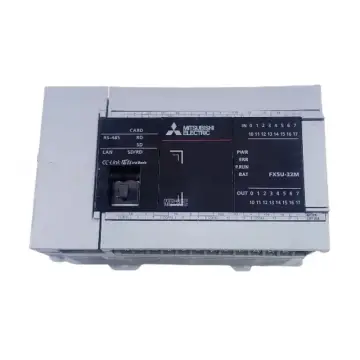 FX5U-32MR/ES Mitsubishi PLC Controller with 16 Inputs and 16 Outputs and Relays