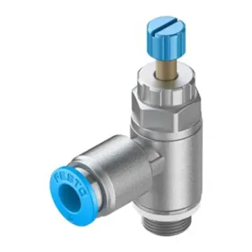 Festo one-way throttle valve, GRLA-1/8-QS-6-RS-D, 197581