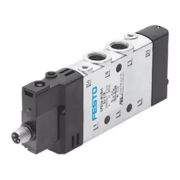 Festo 2-position 5-way single-operated valve, CPE14-M1CH-5L-1/8, 550237, internally pilot-operated.