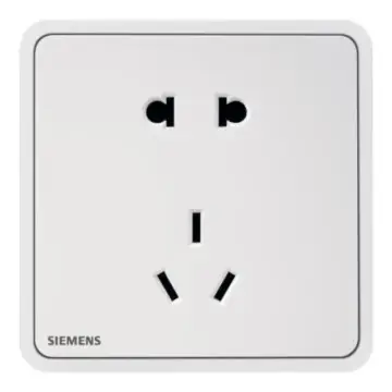 SIEMENS 10A Integrated Two-Pole and Three-Pole Socket, 5UB11143NC01, Chenxi White, Ruiyi Zita Series