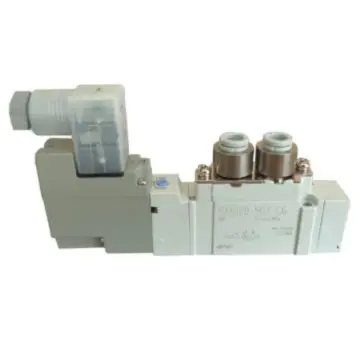 SMC solenoid valve, SY5120-5DZD-C6, two-position five-way single-electrified valve, DIN socket type (with plug), DC24V