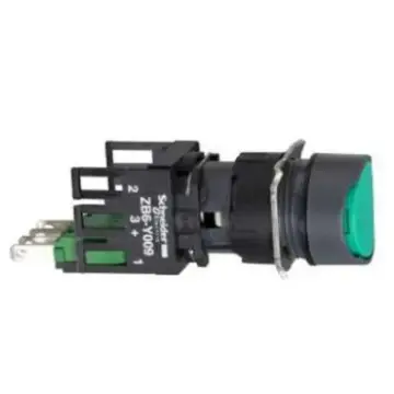 Schneider Electric, round green, XB6AA35B, 16mm button