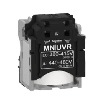 Schneider Electric NSX Accessories Undervoltage Release, LV429408 NSX100-630, Undervoltage Release Coil MN 380V-415V 50Hz/440-480V 60Hz